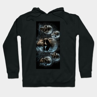 Skull Series Light Fire Art Hoodie